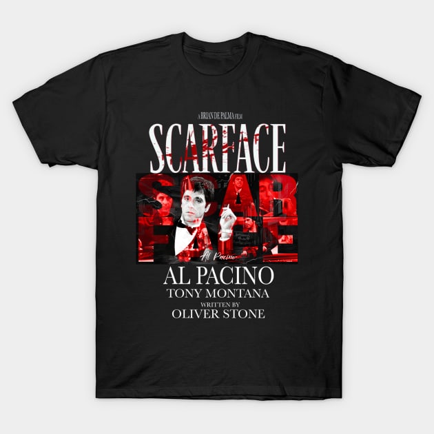 SCARFACE-Tony Montana-Art T-Shirt by SAN ART STUDIO 